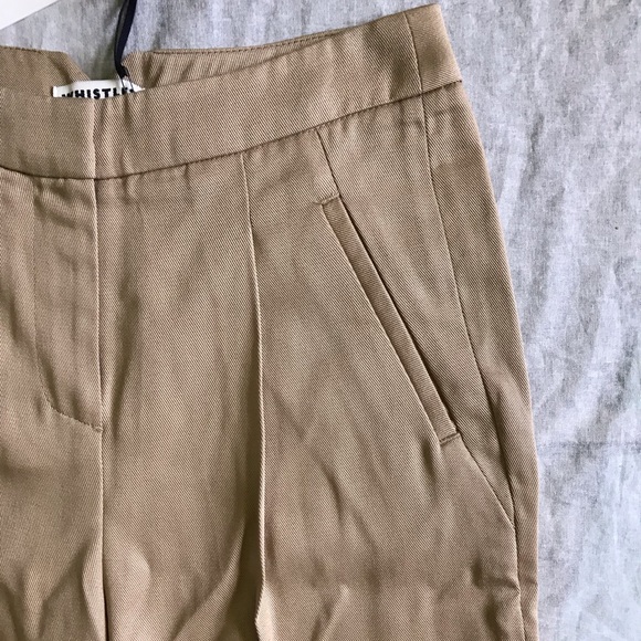 Whistles Pleat Front Twill Trousers - Picture 3 of 5